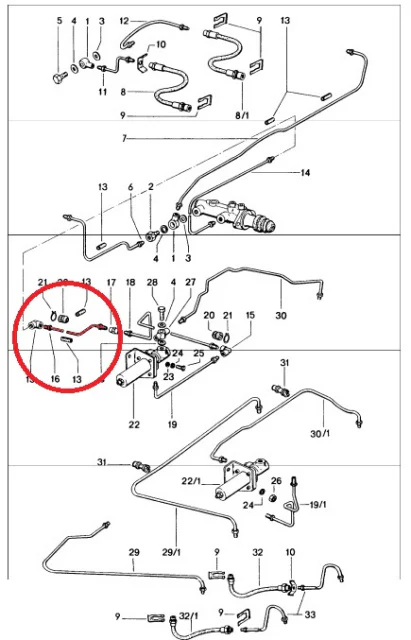 Porsche 914/914-6 DirectFit Center Tunnel Line #16
