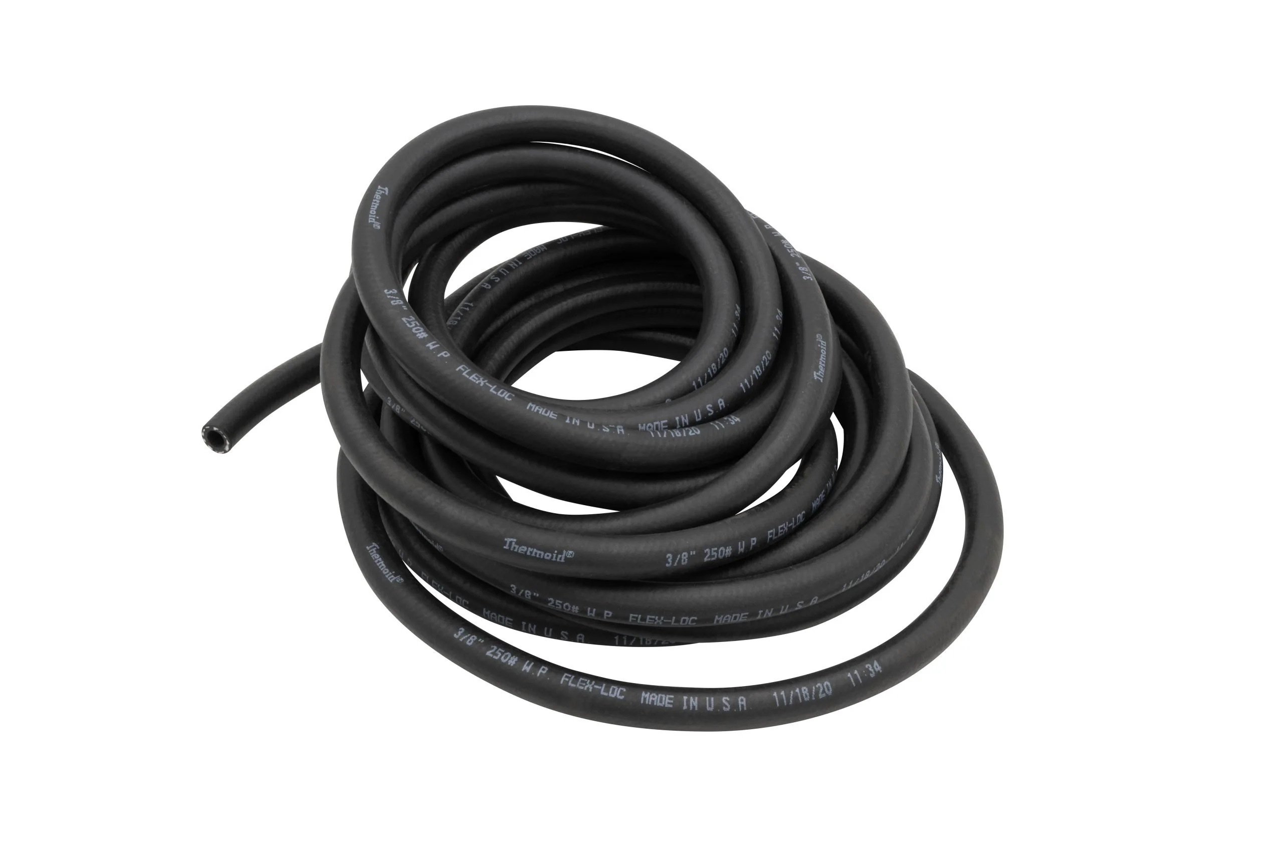 3/8" I.D. (#6) Hi-Temp / Pressure Oil Hose, 25' length - Boxed