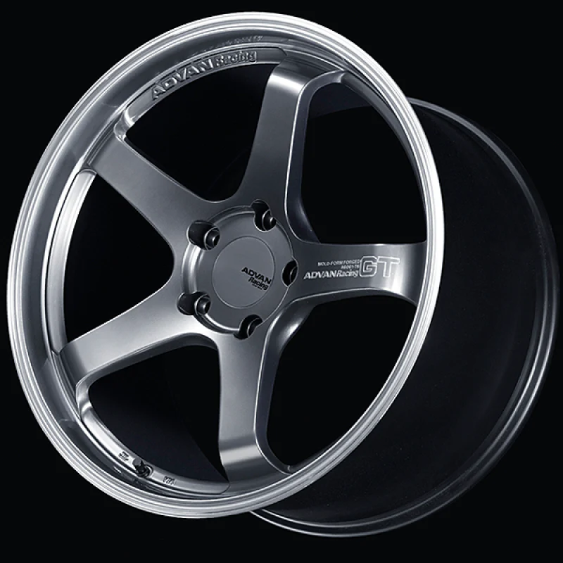 ADVAN Racing GT 19x11.5 +55 5x130 71.6mm bore Wheel for Porsche - Machining and Hyper Platinum Black