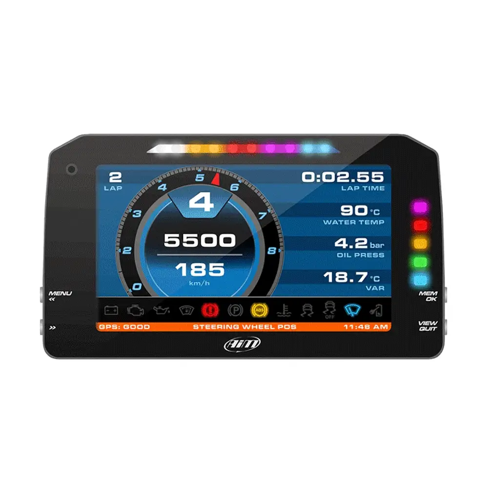 AiM Sports MXP Midsize Color TFT Dash and Data Logger - Track Use - Image 6