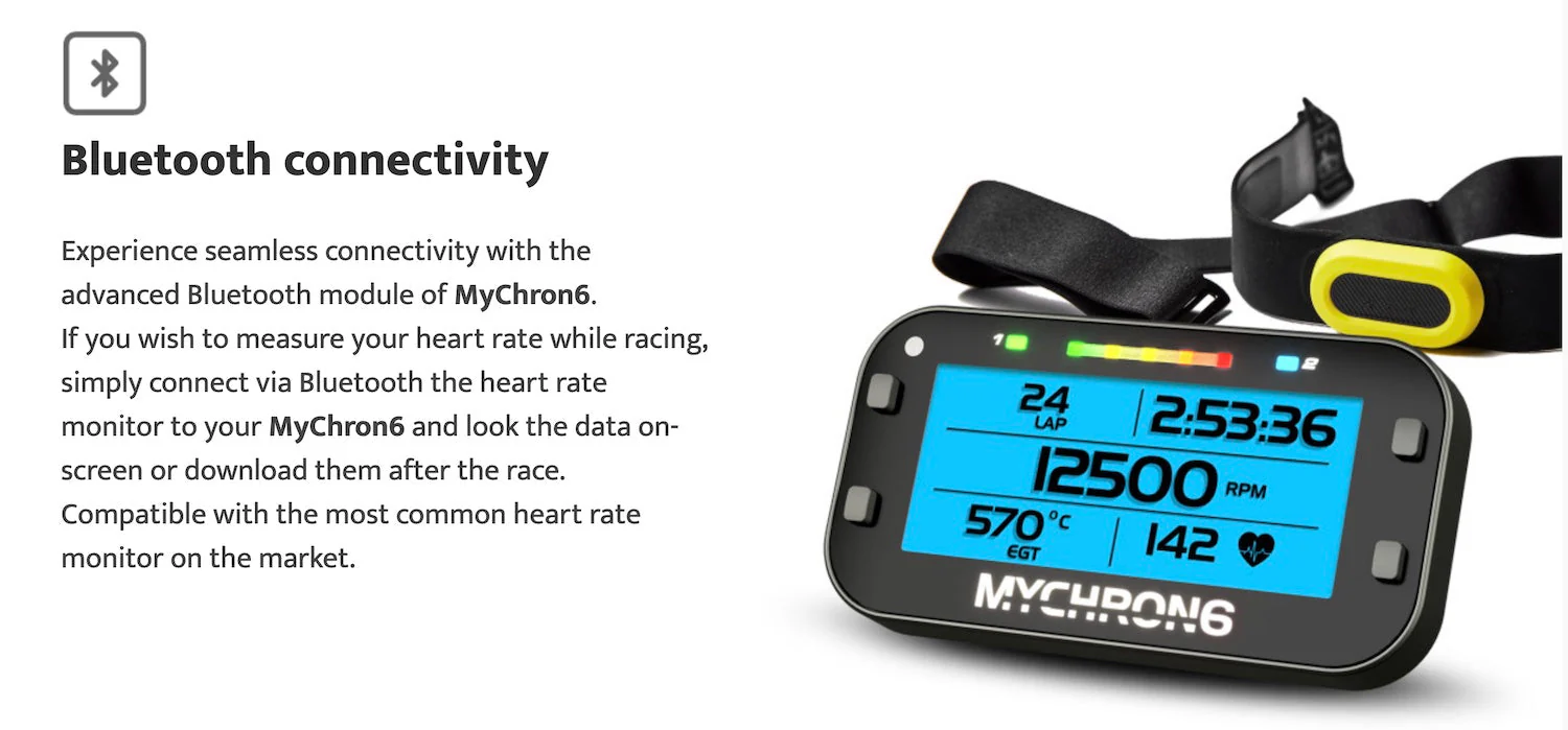 AiM MyChron6 Digital Data Logging Dash For Kart Racing - Image 15