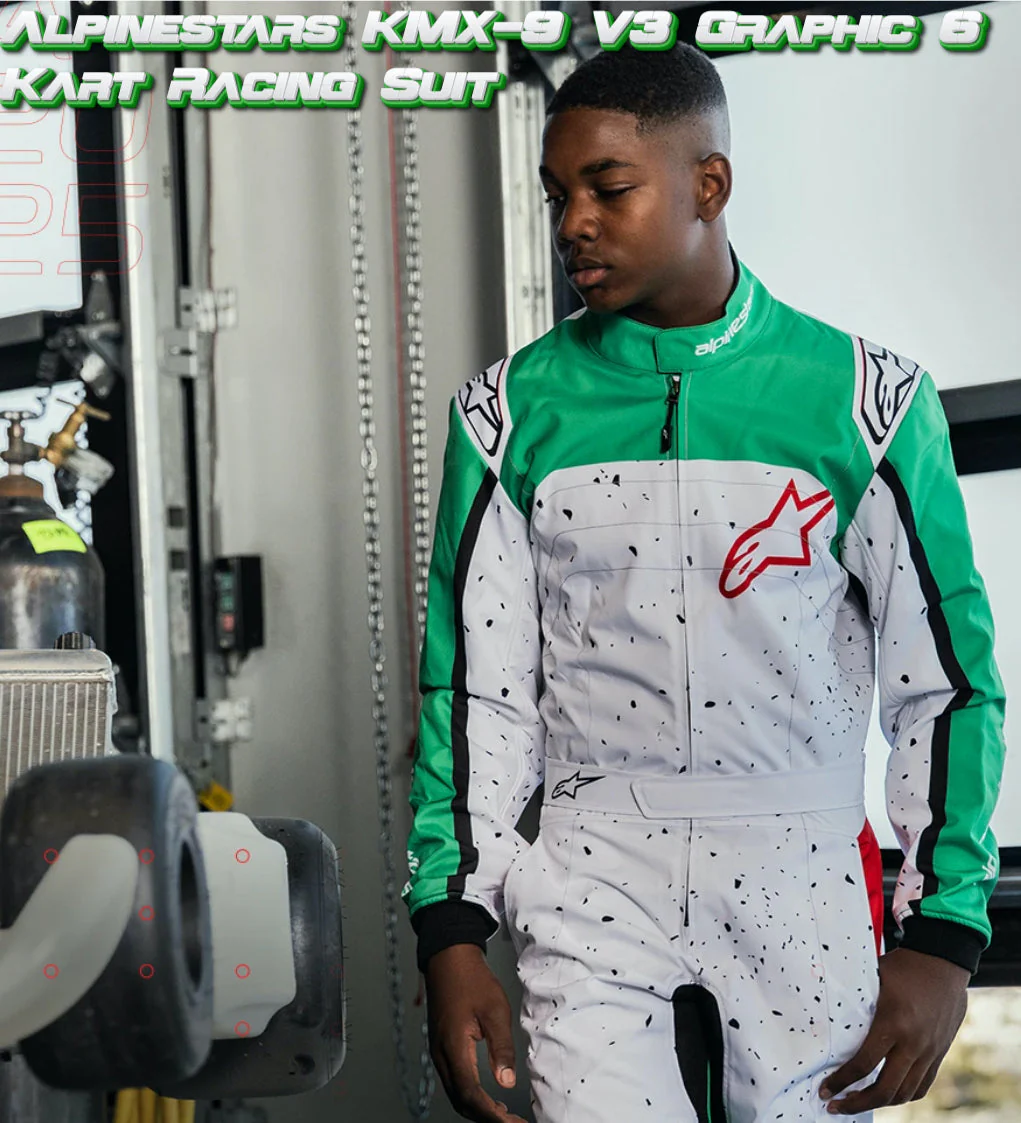 Alpinestars KMX-9 v3 Graphic 6 Kart Racing Suit, FIA Karting Suit - Image 11