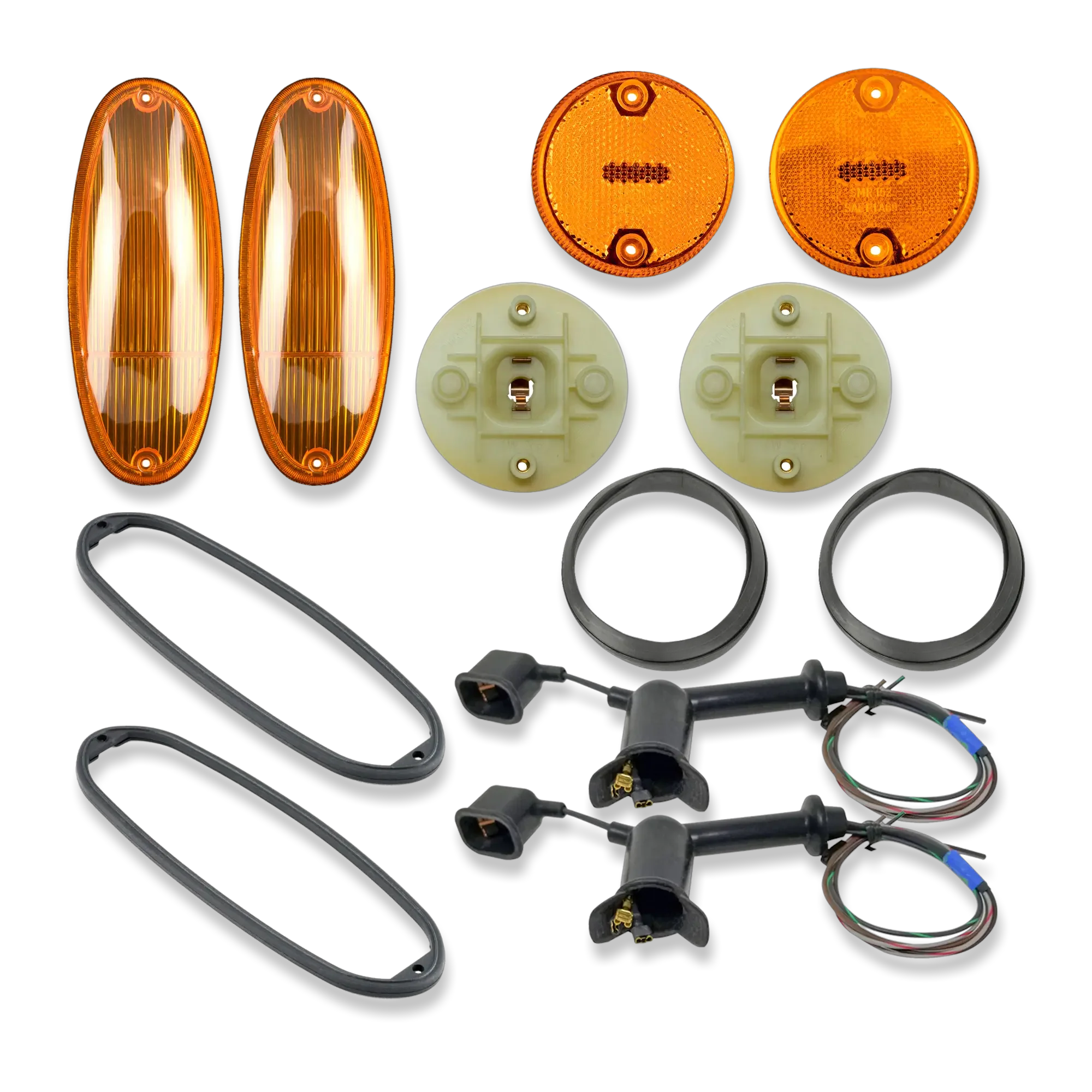 914Rubber Amber Indicator Light Kit for Porsche 914 (1970-76)