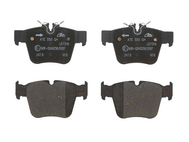 ATE Brake Pad Set for Mercedes-Benz C43 AMG/C450 AMG/GLC43 AMG/GLC300/GLC350e (2016–2023) - Image 2