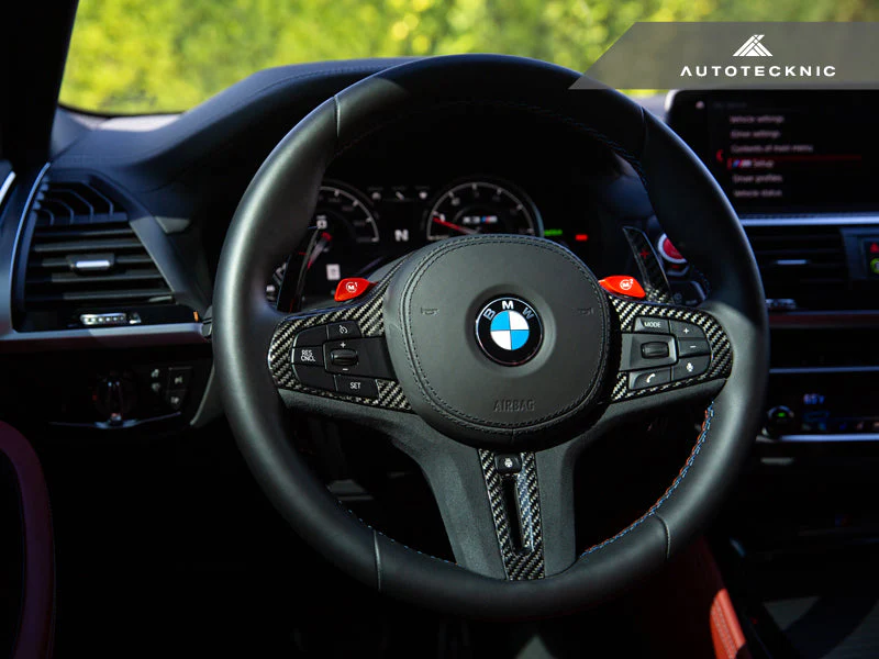 AutoTecknic Carbon Alcantara Steering Wheel Trim - F95 X5M | F96 X6M - Image 4