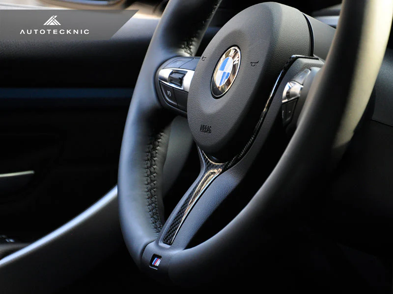 AutoTecknic Carbon Fiber M-Sport Steering Wheel Trim - F10 5-Series | F06/ F12/ F13 6-Series - Image 4