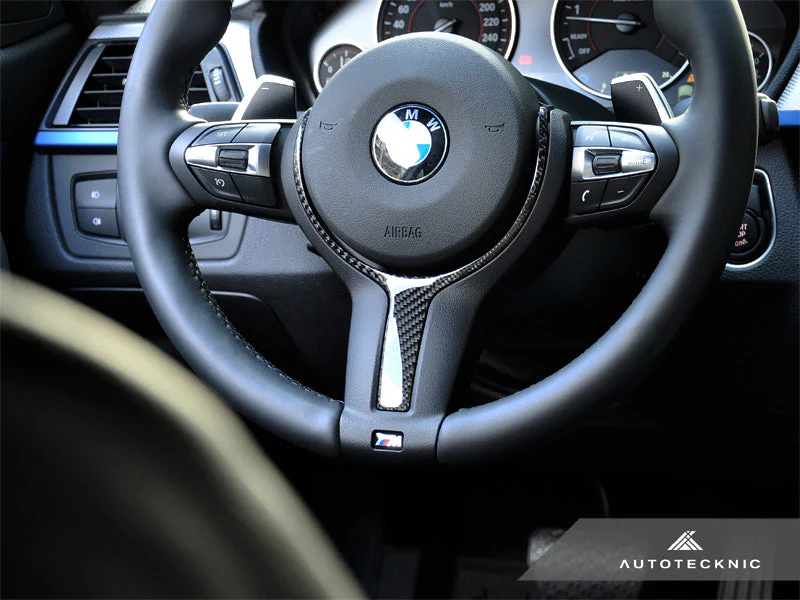 AutoTecknic Carbon Fiber M-Sport Steering Wheel Trim - F22 2-Series | F30 3-Series | F32 4-Series - Image 2