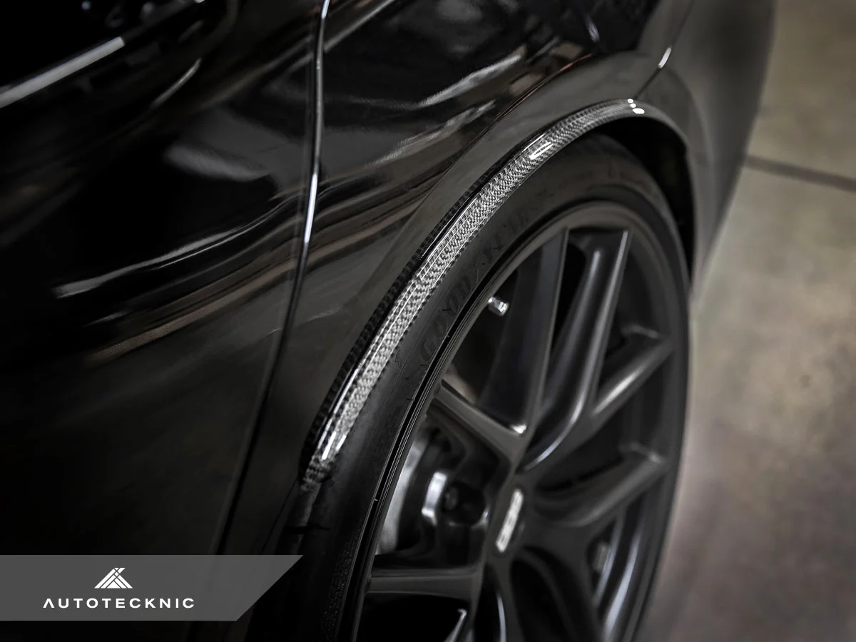 AutoTecknic Carbon Fiber Rear Wheel Arch Extension Set - G30 5-Series - Image 7