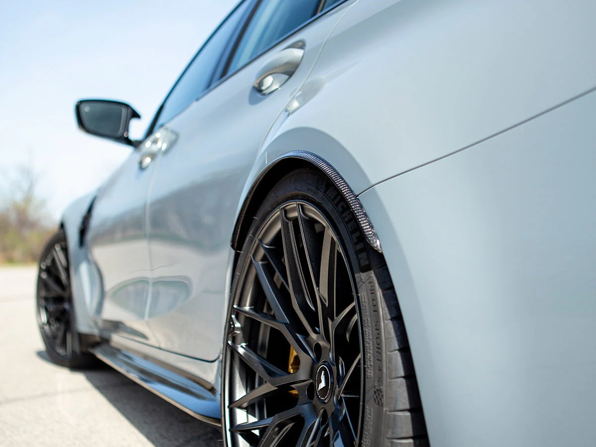 AutoTecknic Carbon Fiber Rear Wheel Arch Extension Set - G80 M3 - Image 11