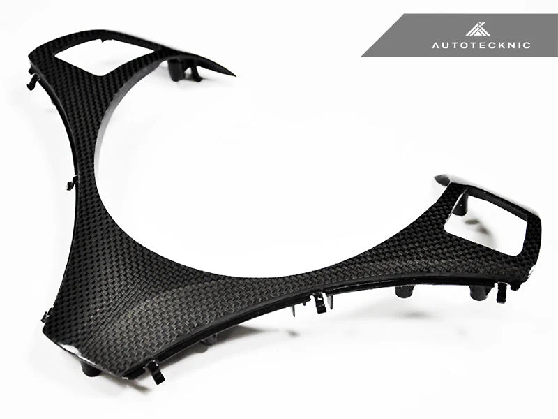 AutoTecknic Carbon Fiber Steering Wheel Trim - E90/ E92/ E93 3-Series/ E82 1-Series with Sport Package - Image 2