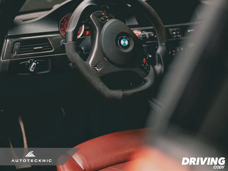 AutoTecknic Carbon Fiber Steering Wheel Trim - E9X M3 | E82 1M Coupe - Image 4