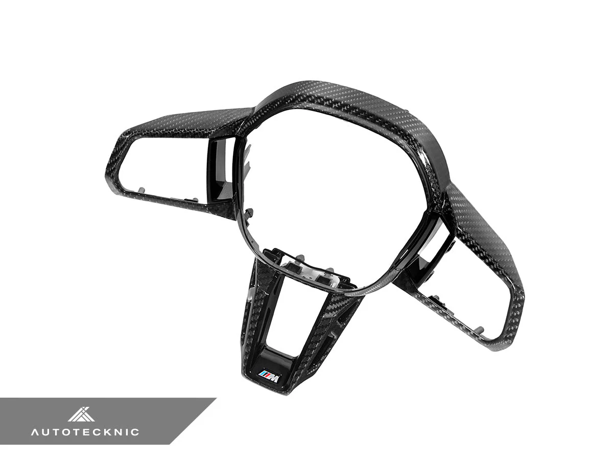 AutoTecknic Carbon Fiber Steering Wheel Trim - G60/ G61 5-Series - Image 2