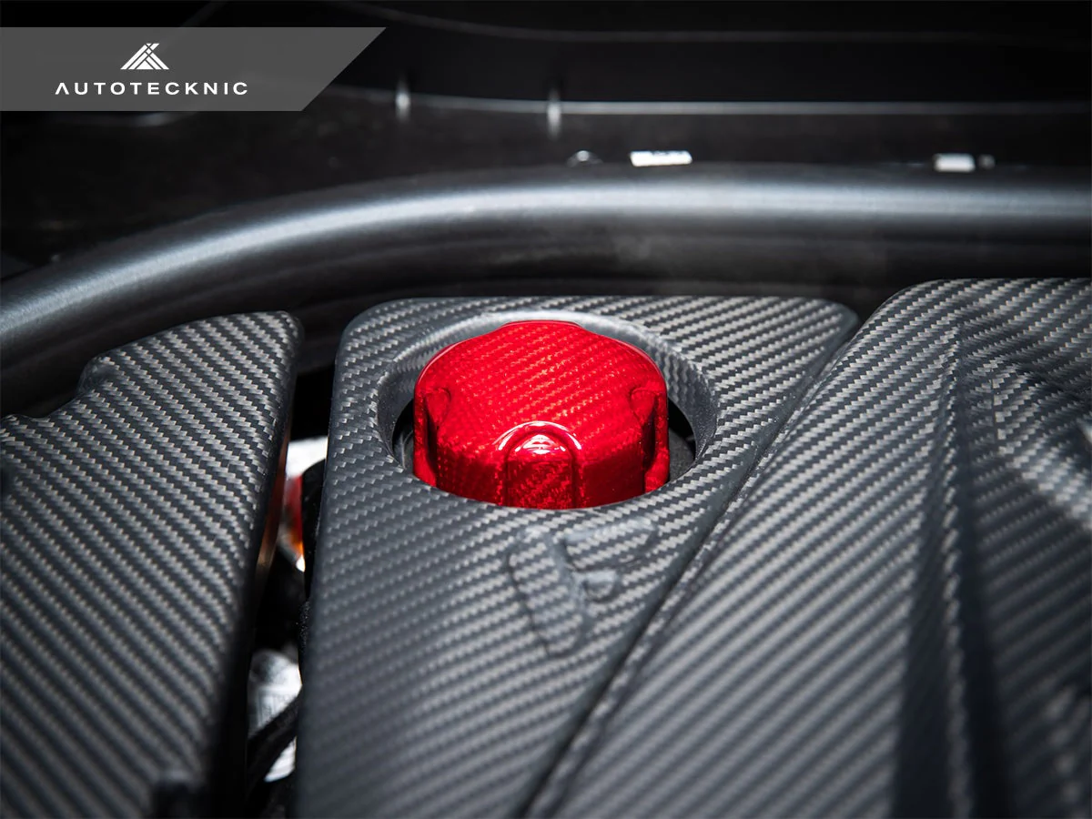 AutoTecknic Dry Carbon Charge Cooler Tank Cap Cover - F87 M2 Competition / M2 CS - Image 8