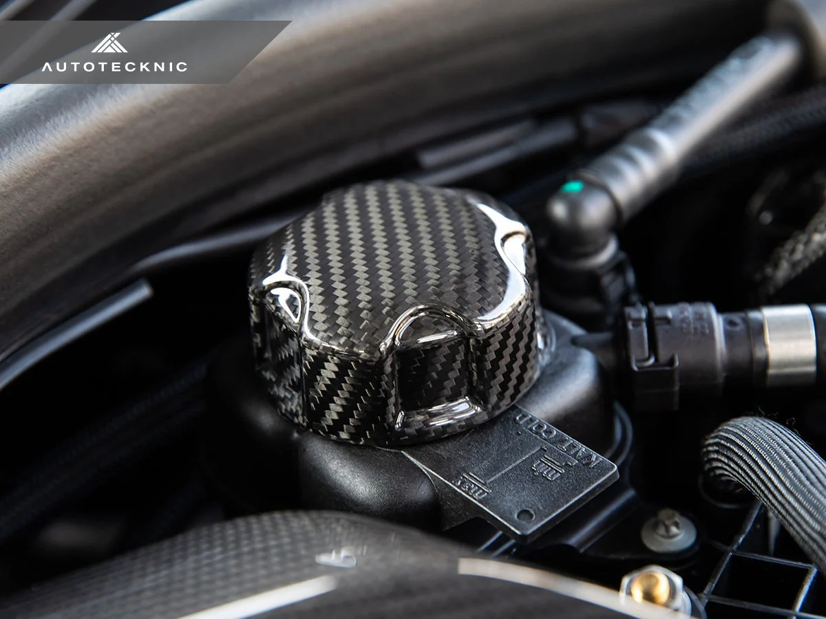 AutoTecknic Dry Carbon Charge Cooler Tank Cap Cover - G80 M3 | G82/ G83 M4 - Image 4