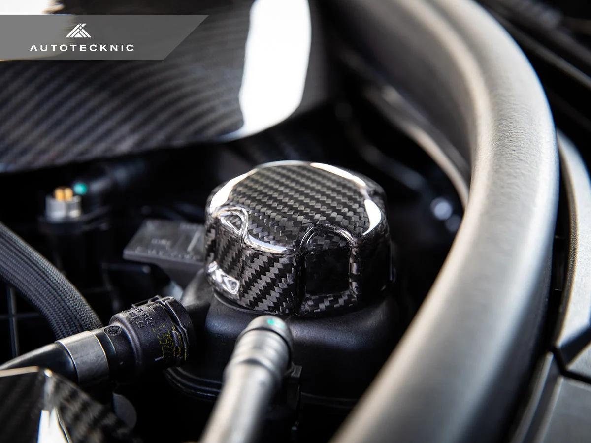 AutoTecknic Dry Carbon Charge Cooler Tank Cap Cover - G90/ G99 M5 - Image 2
