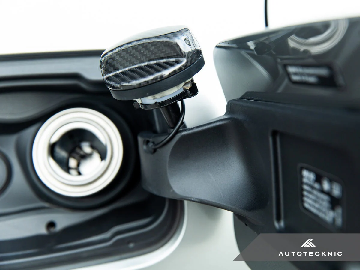AutoTecknic Dry Carbon Competition Fuel Cap Cover - F30 3-Series - Image 4