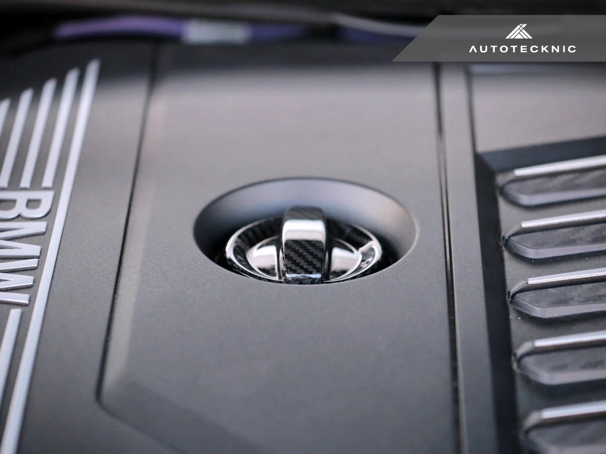 AutoTecknic Dry Carbon Competition Oil Cap Cover - G05 X5 | G06 X6 | G07 X7 - Image 3