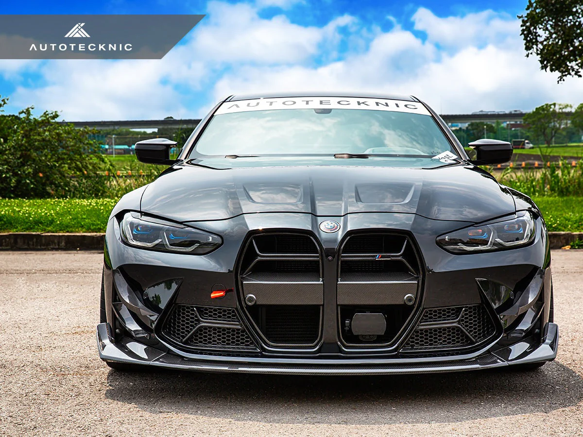 AutoTecknic Dry Carbon Corsa Front Bumper Lower Vent Set - G80 M3 | G82/ G83 M4 - Image 12