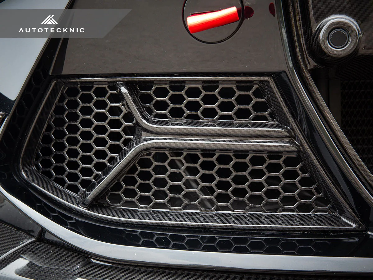 AutoTecknic Dry Carbon Corsa Front Bumper Lower Vent Set - G80 M3 | G82/ G83 M4 - Image 3