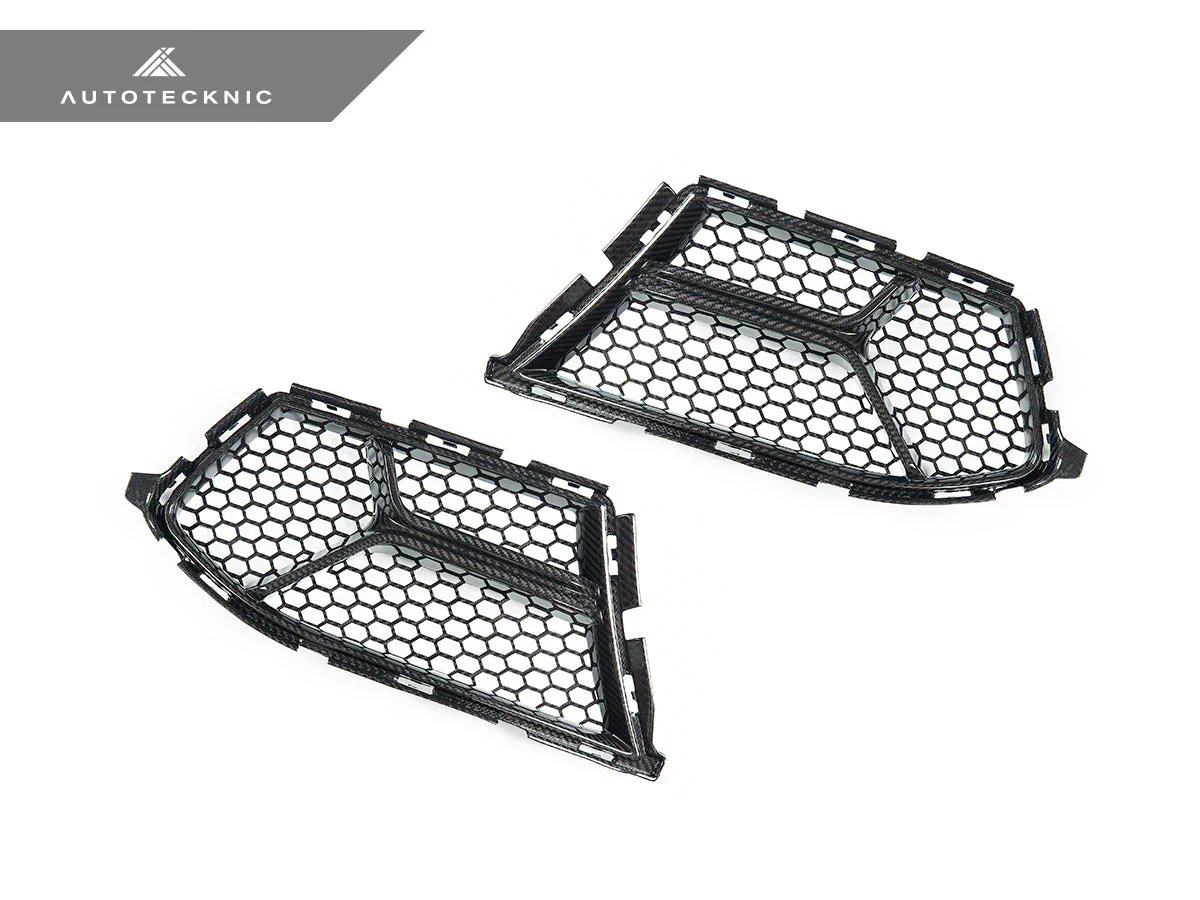 AutoTecknic Dry Carbon Corsa Front Bumper Lower Vent Set - G80 M3 | G82/ G83 M4 - Image 8