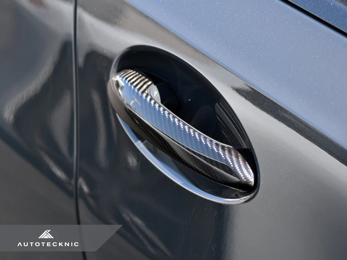 AutoTecknic Dry Carbon Door Handle Trim Set - F40 1-Series | F44 2-Series Gran Coupe