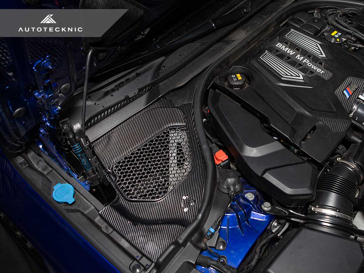 AutoTecknic Dry Carbon Engine Cowl Panel Trim Set - F90 M5 - Image 4
