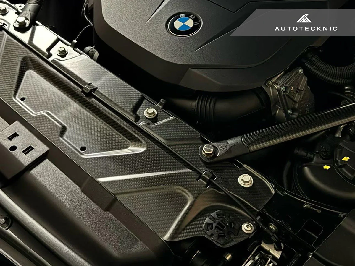 AutoTecknic Dry Carbon Fiber Cooling Shroud - G20 3-Series - Image 4