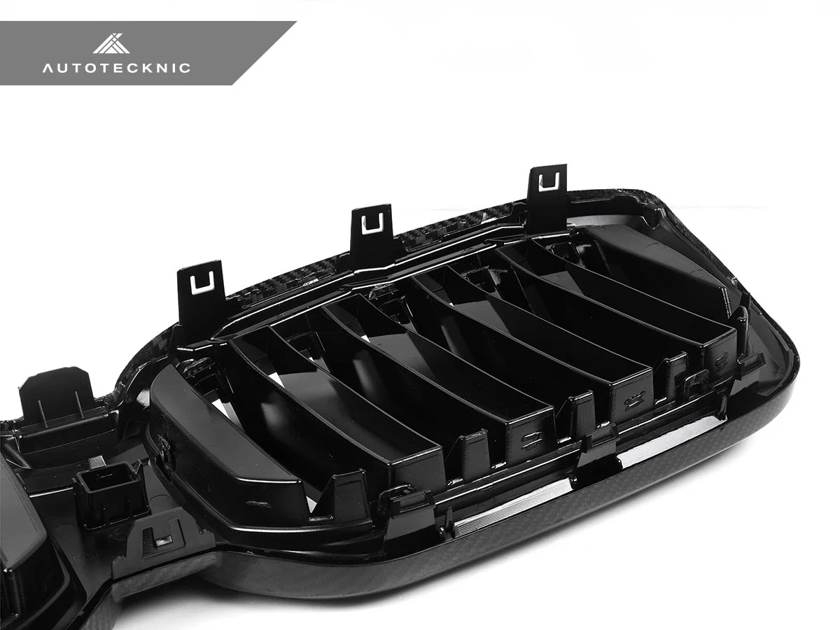 AutoTecknic Dry Carbon Fiber Dual-Slats Front Grille Set - F97 X3M LCI | F98 X4M LCI - Image 7