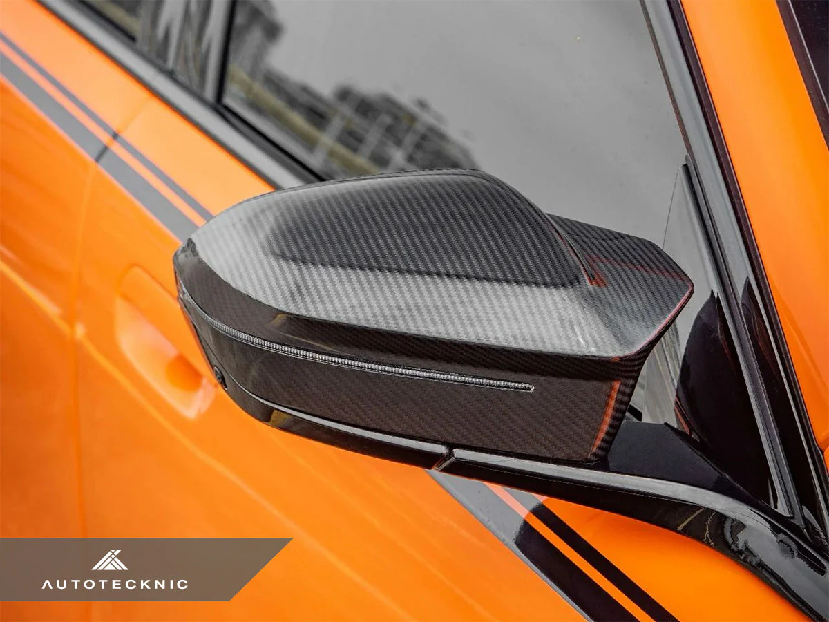 AutoTecknic Dry Carbon Fiber Mirror Cap Set - G90/ G99 M5 - Image 2