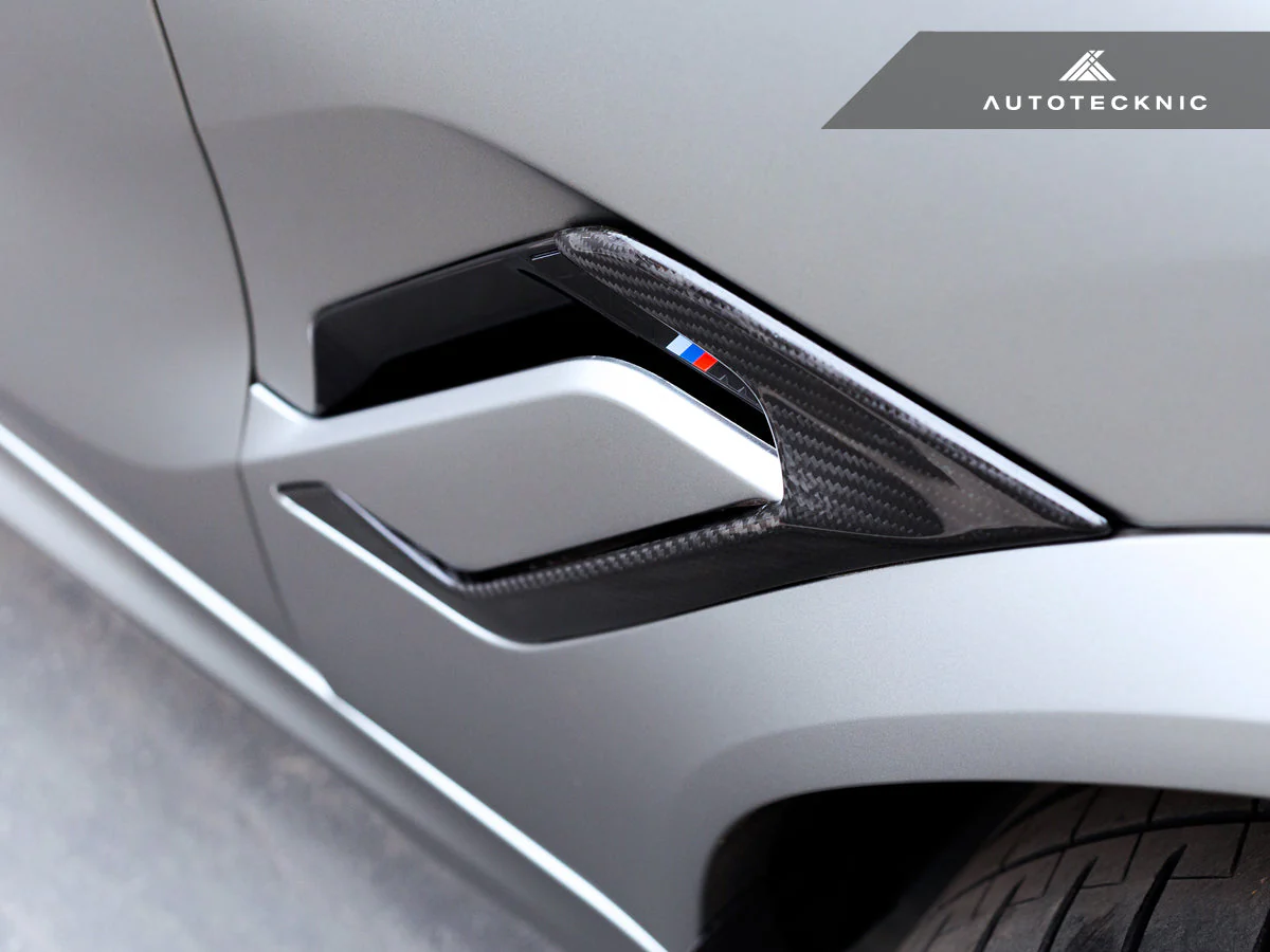 AutoTecknic Dry Carbon Fiber Side Vent Set - F96 X6M - Image 6