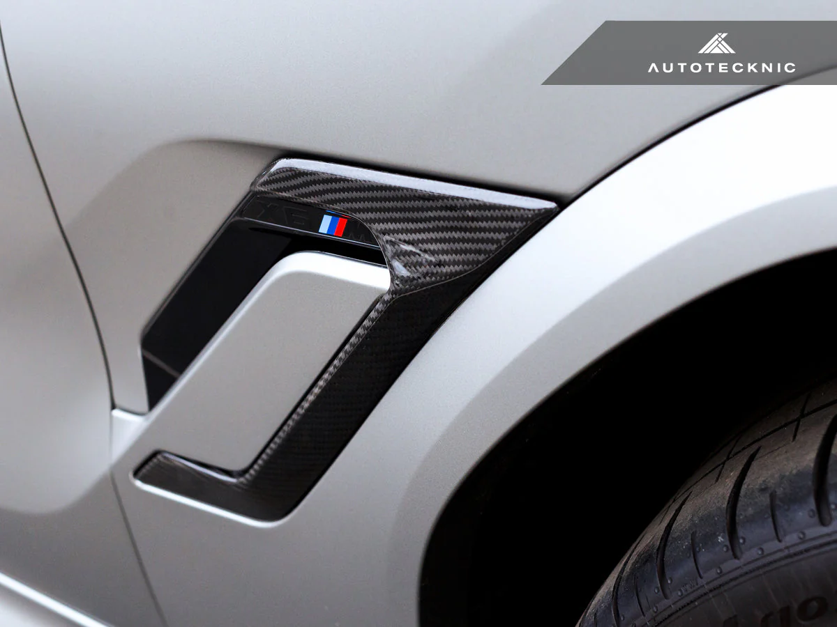 AutoTecknic Dry Carbon Fiber Side Vent Set - F96 X6M - Image 9