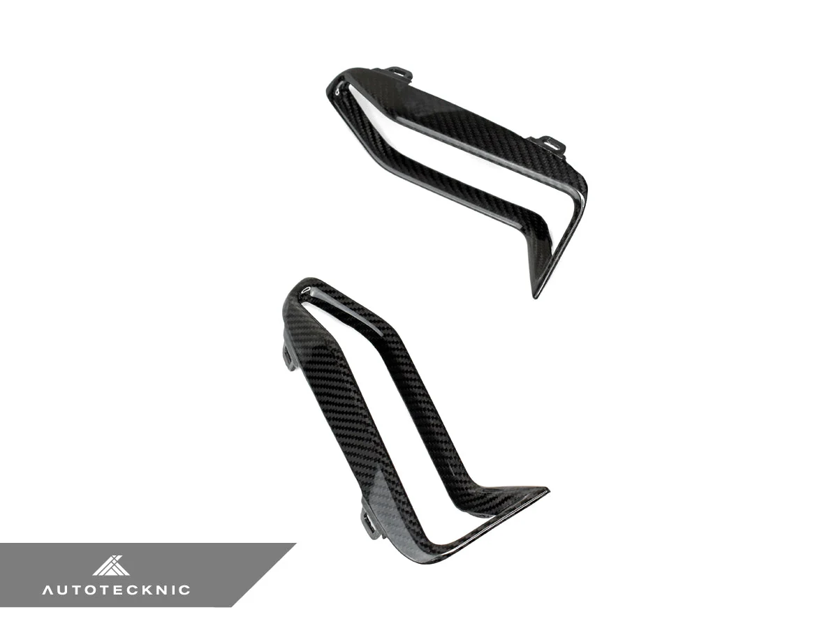 AutoTecknic Dry Carbon Front Bumper Grille Trim Set - G20 M340i M-Sport Pre-LCI