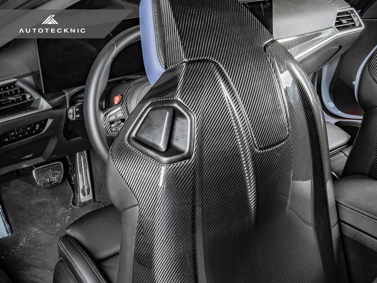 AutoTecknic Dry Carbon Full Seat Back Cover Set - G42 M240I - Image 5