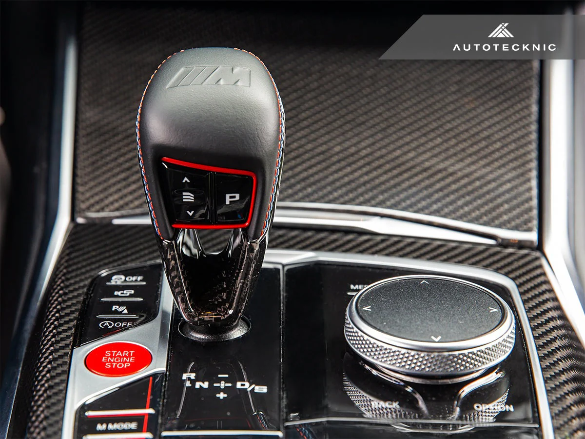 AutoTecknic Dry Carbon Gear Selector Cover - F91/ F92/ F93 M8 - Image 4