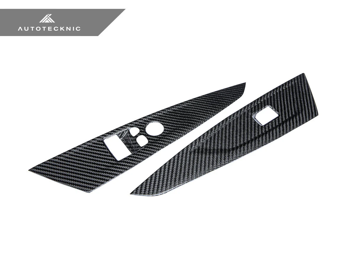 AutoTecknic Dry Carbon Interior Door Handle Trim Set - G22 4-Series - Image 9