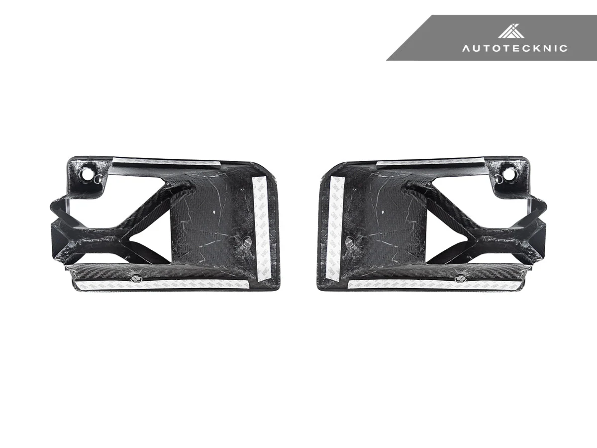 AutoTecknic Dry Carbon Podium Front Bumper Lower Vent Set - G87 M2 - Image 9