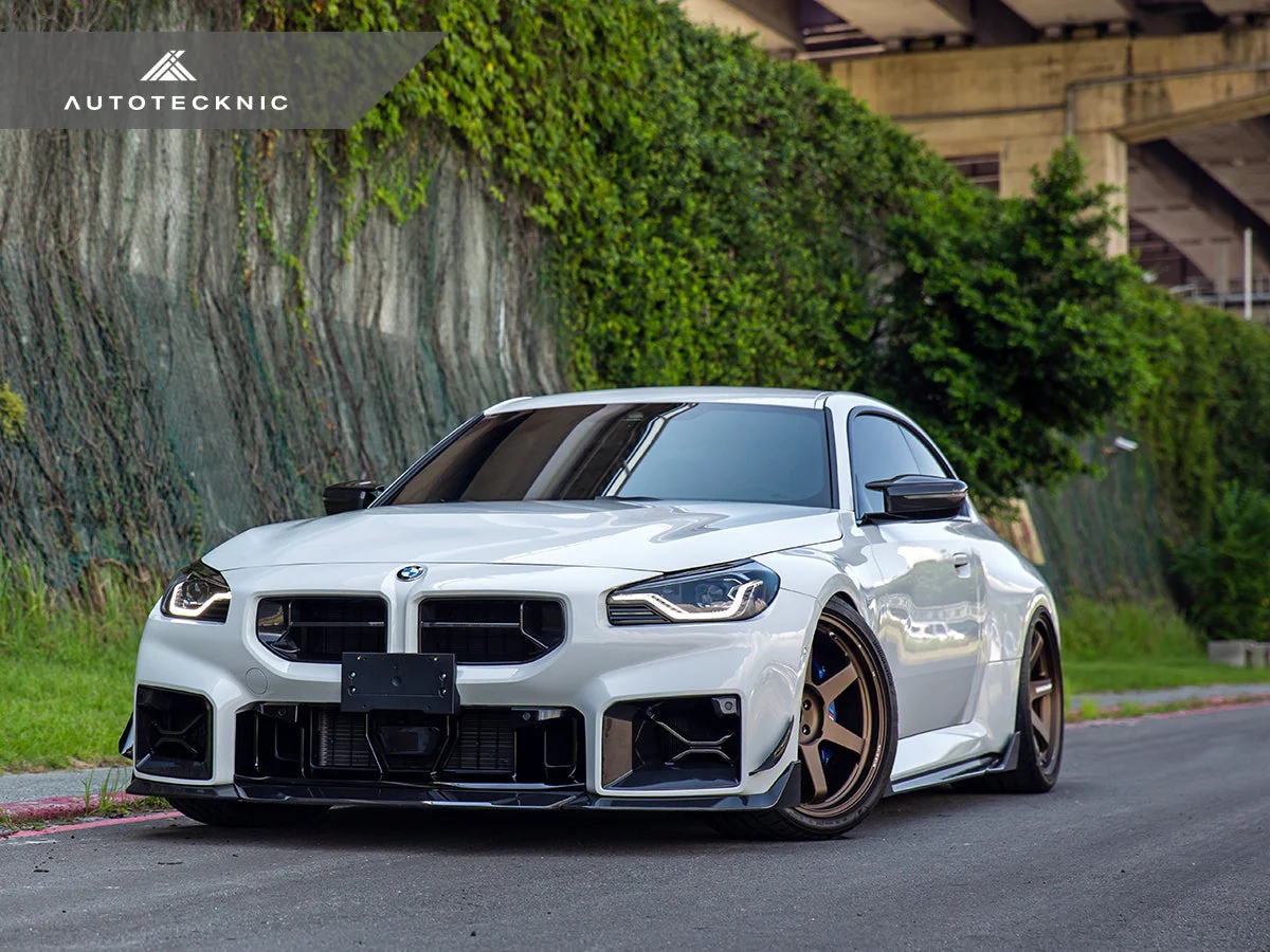 AutoTecknic Dry Carbon Podium Front Lip Set - G87 M2 - Image 2