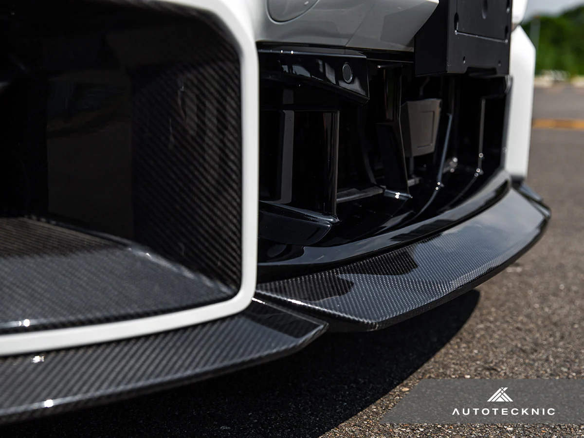 AutoTecknic Dry Carbon Podium Front Lip Set - G87 M2 - Image 3