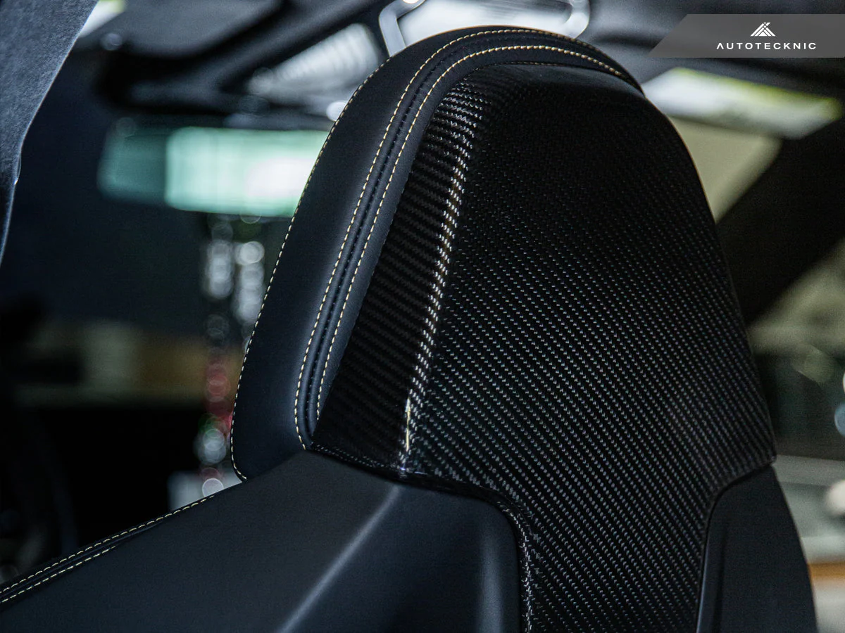AutoTecknic Dry Carbon Seat Back Cover Set - G01 X3 M40I | G02 X4 M40I - Image 5
