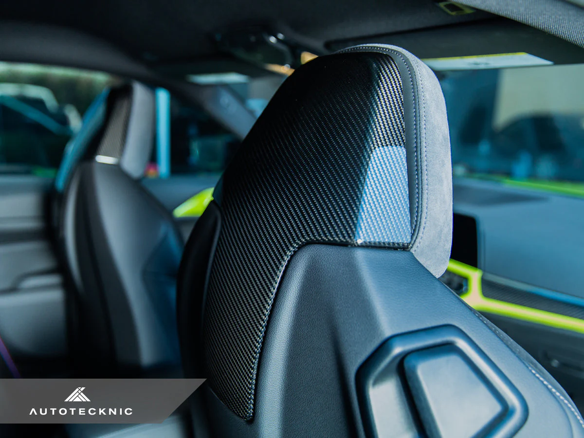 AutoTecknic Dry Carbon Seat Back Cover Set - G80 M3 | G82 M4 - Image 4