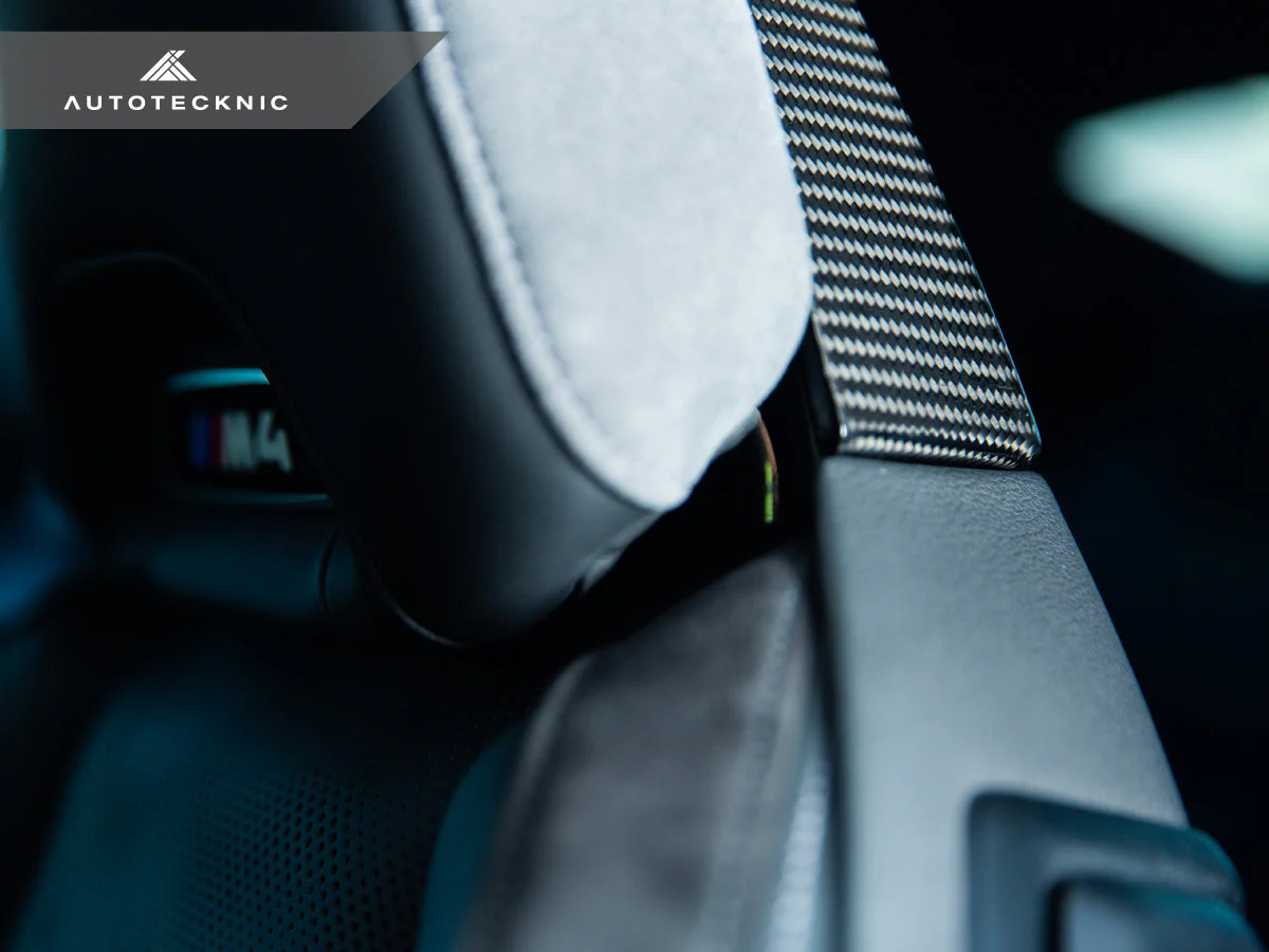 AutoTecknic Dry Carbon Seat Back Cover Set - G80 M3 | G82 M4 - Image 5