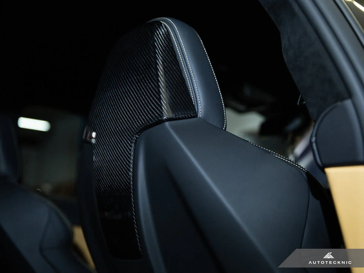 AutoTecknic Dry Carbon Seat Back Cover Set - G87 M2 - Image 2