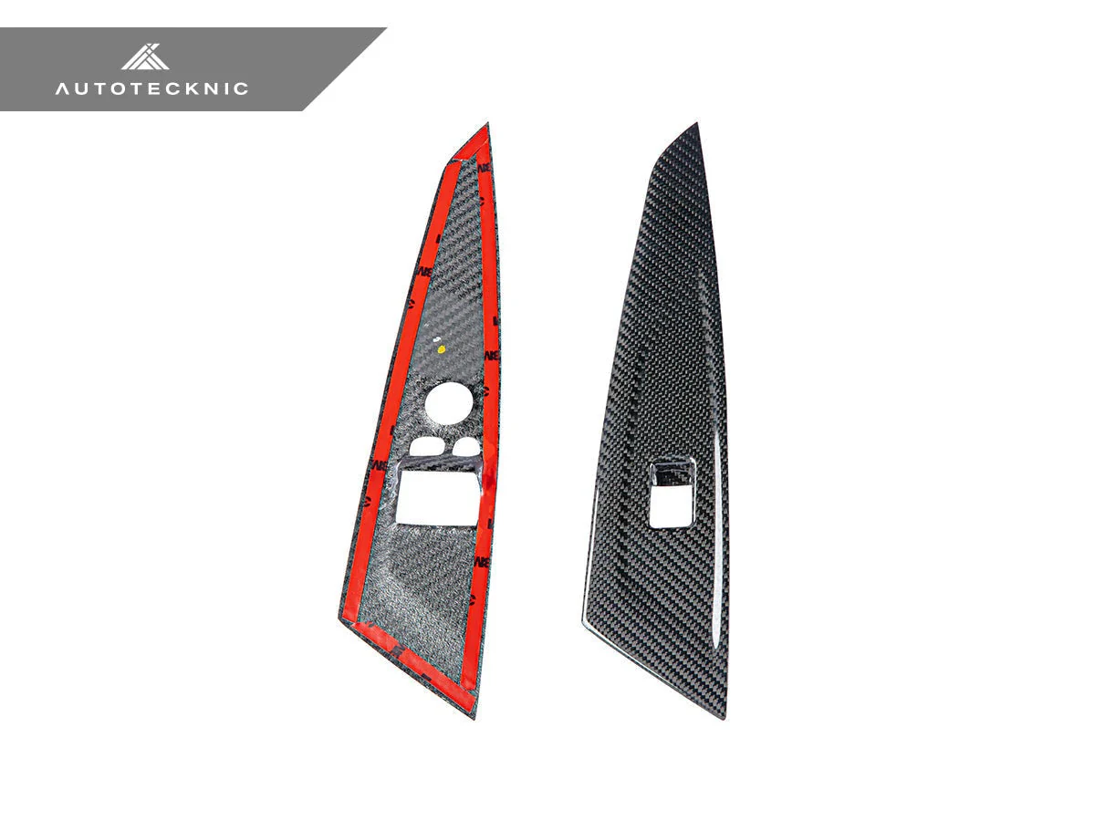 AutoTecknic Dry Carbon Window Switch Panel Trim Set - G22 4-Series - Image 6
