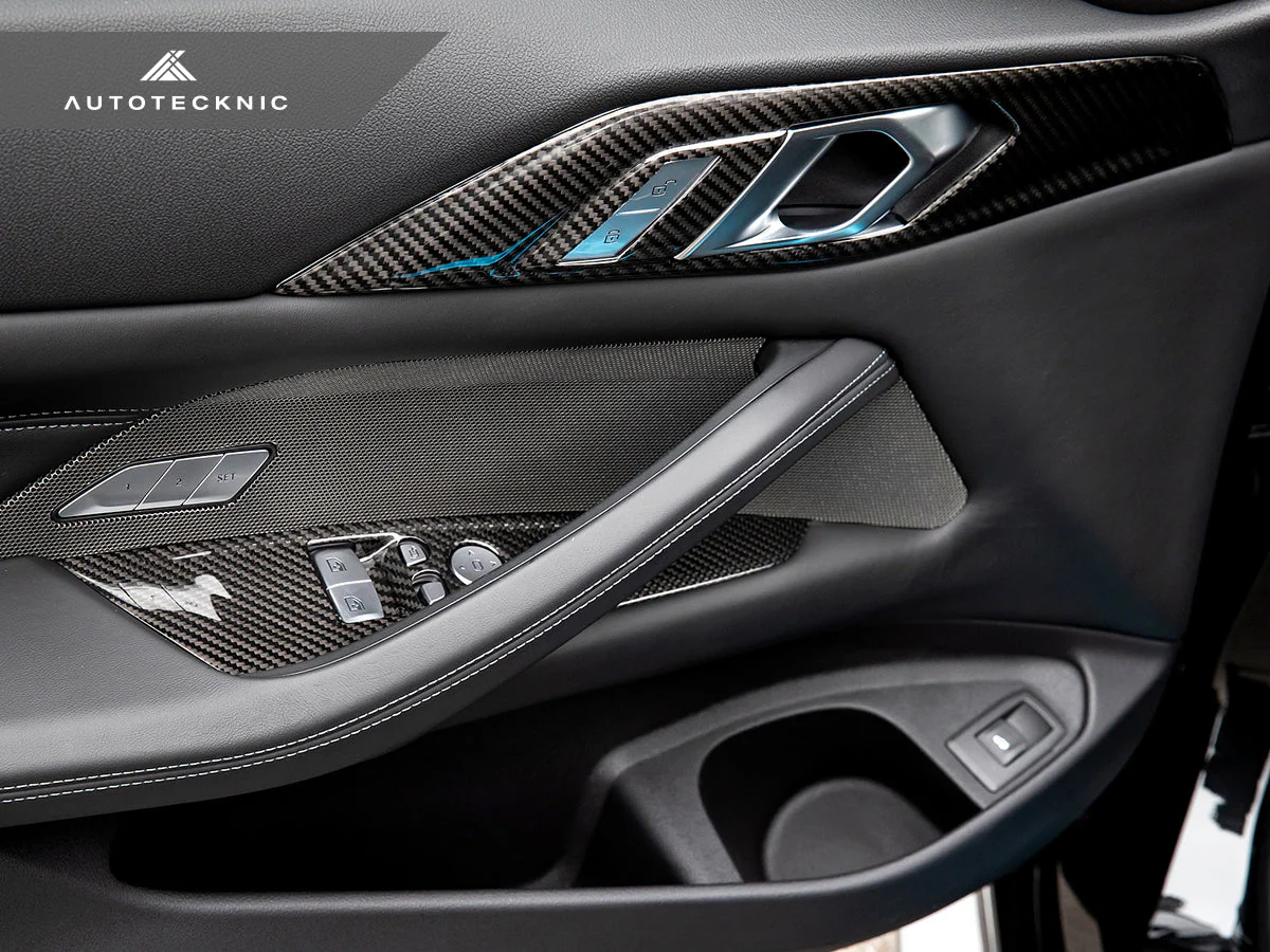 AutoTecknic Dry Carbon Window Switch Panel Trim Set - G22 4-Series - Image 8