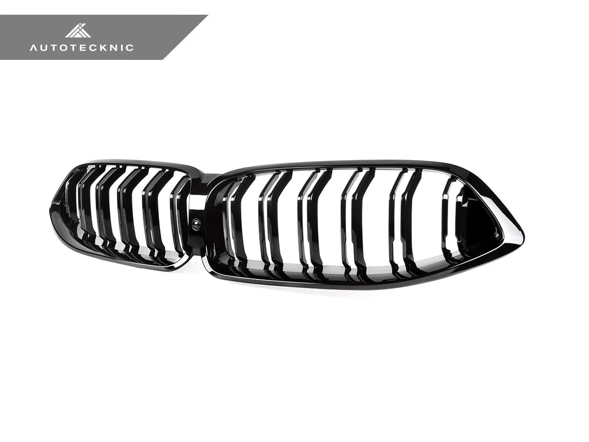 AutoTecknic Dual-Slats Gloss Black Front Grille - G14/ G15/ G16 8-Series - Image 3