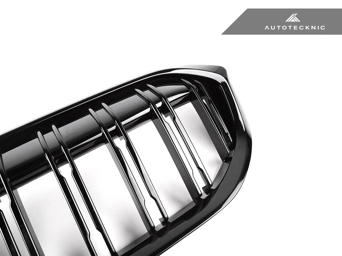 AutoTecknic Dual-Slats Gloss Black Front Grille - G20 3-Series LCI - Image 3