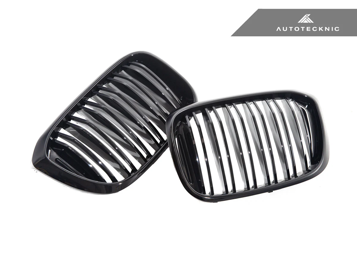 AutoTecknic Dual-Slats Gloss Black Front Grille Set - G01 X3 | G02 X4 Pre-LCI - Image 4