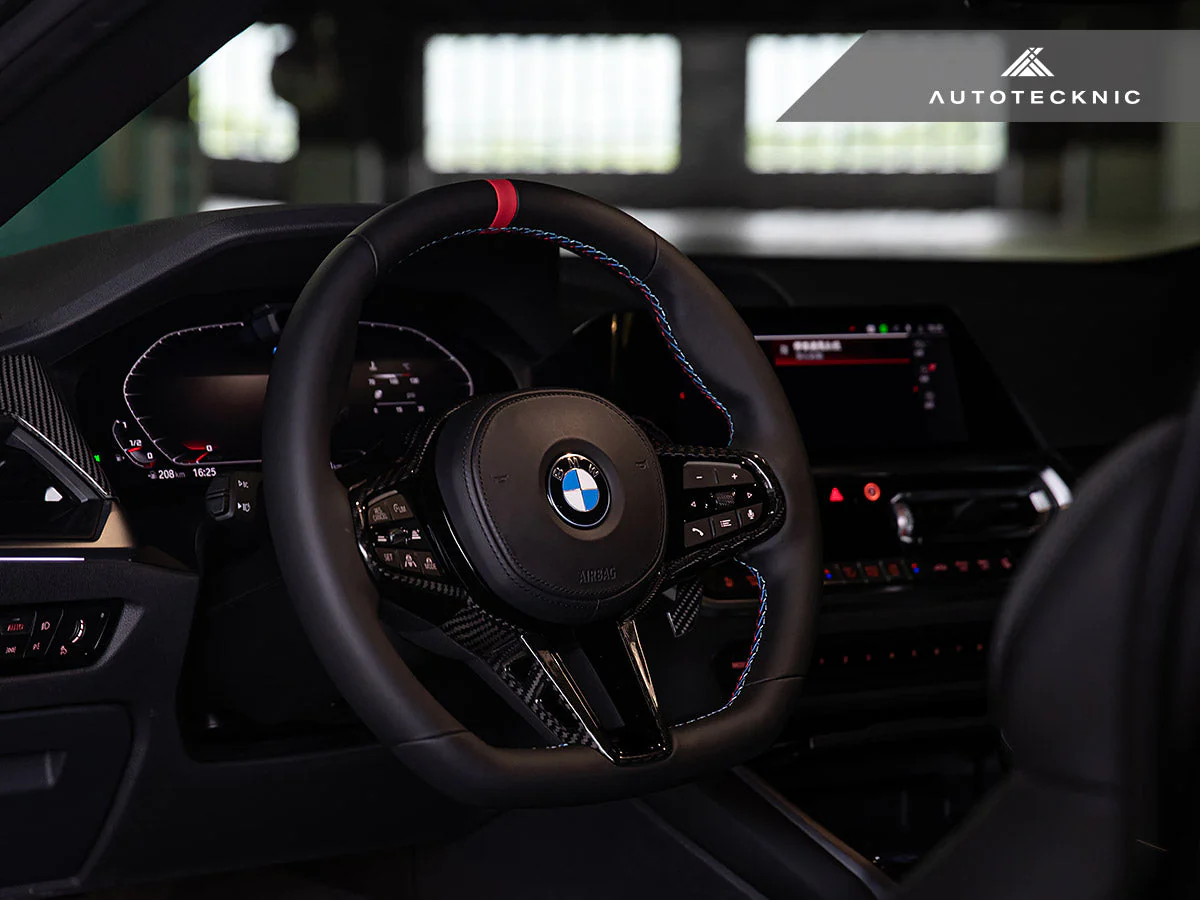 AutoTecknic LCI Carbon Steering Wheel Trim - G22/ G26 4-Series 2025-Up - Image 2