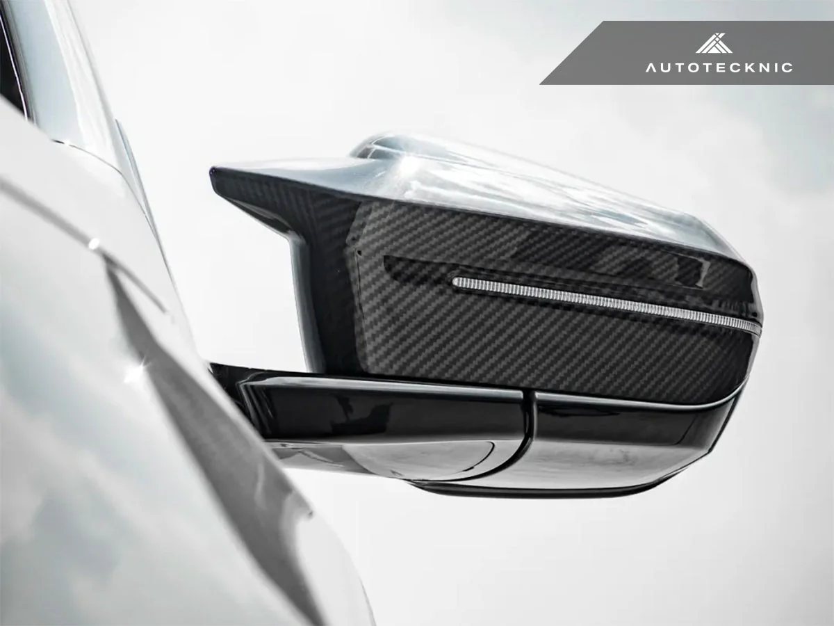 AutoTecknic M-Inspired Dry Carbon Mirror Cap Set - G45 X3 - Image 4