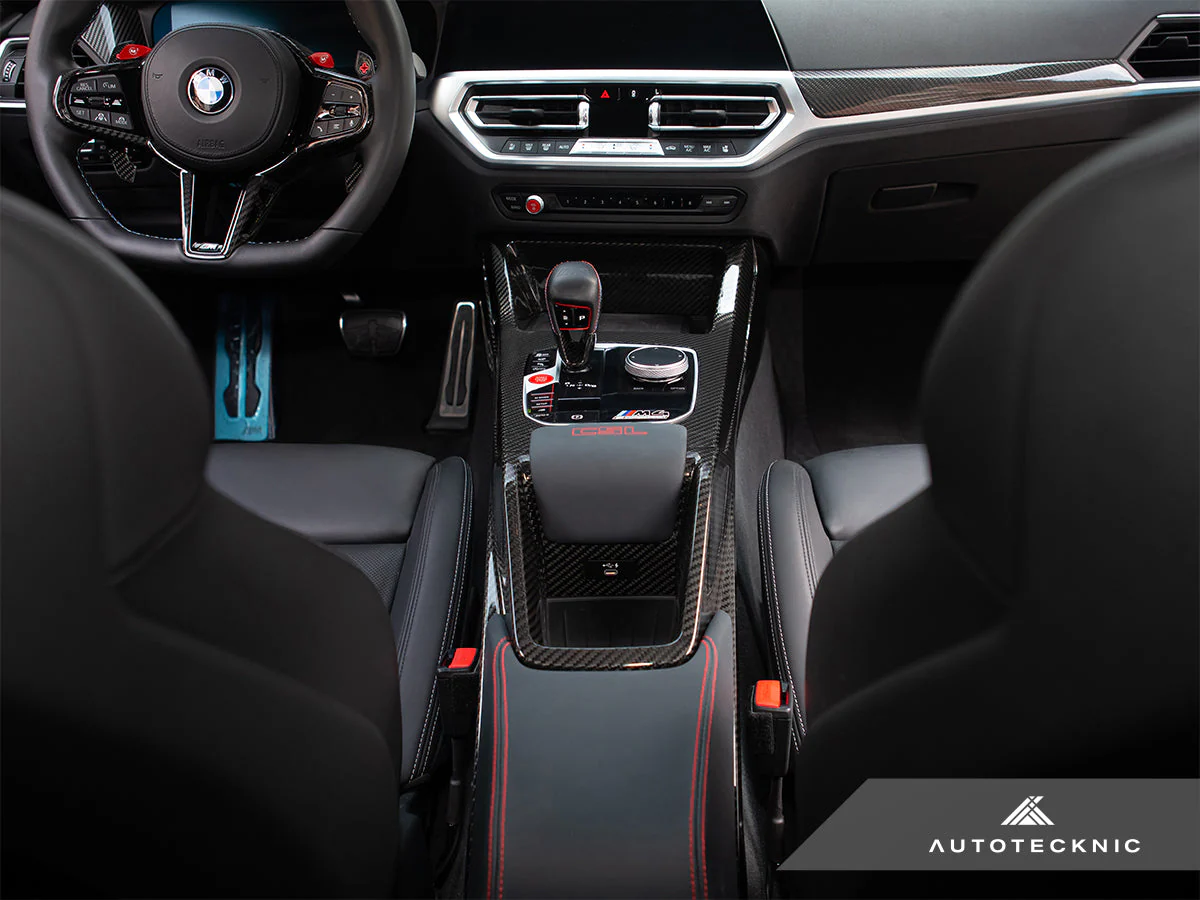 AutoTecknic Pre-Preg Carbon CSL Center Console - G8X M2 / M3 / M4 (Automatic) - Image 4